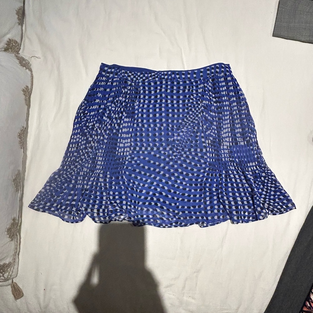 Blue patterned Reiss flowy skirt
